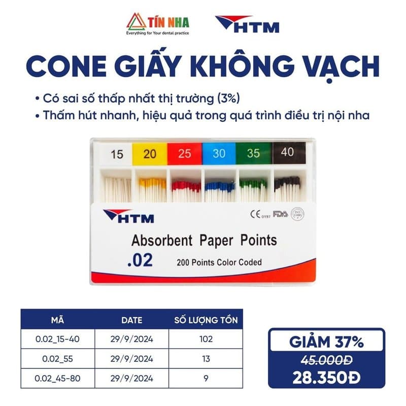 Cone Giấy Không Vạch