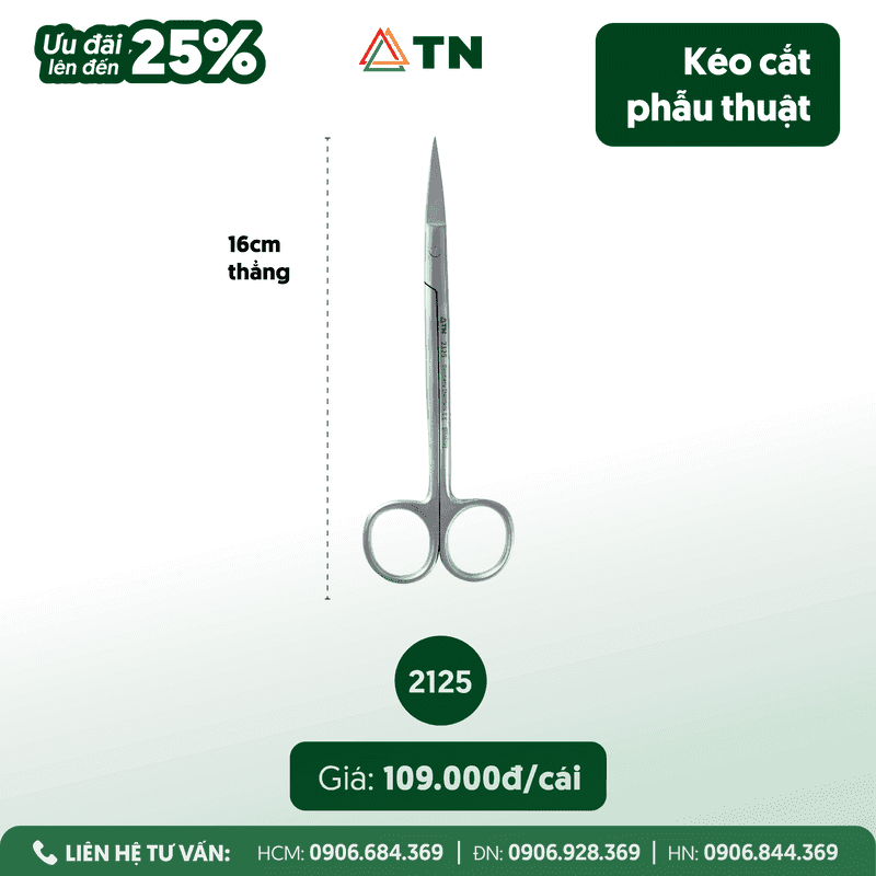 Kéo Cắt Phẫu Thuật ( Ms: 2125)