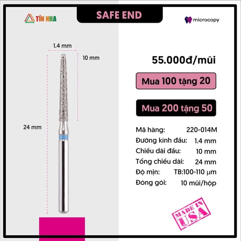 Mũi Hoàn Tất Composite 1,4mm